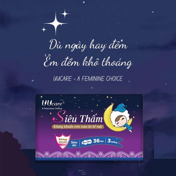 Uucare Young Girl BVS kháng khuẩn ban đêm