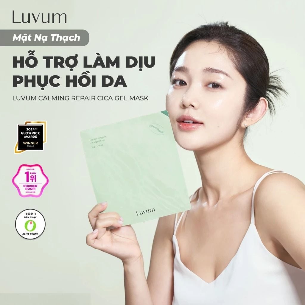 Luvum Mặt nạ Calming Repair Cica Gel Mask 33gLuvum Mặt nạ Calming Repair  Cica Gel Mask 33g – SammiShop
