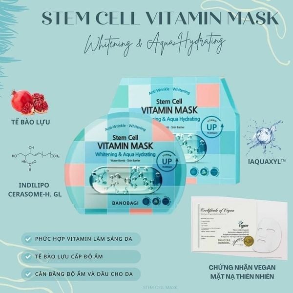 BANOBAGI Mặt Nạ Giấy Stem Cell Vitamin Mask 30g (IP02)BANOBAGI Mặt Nạ Giấy  Stem Cell Vitamin Mask 30g (IP02) – Sammishop