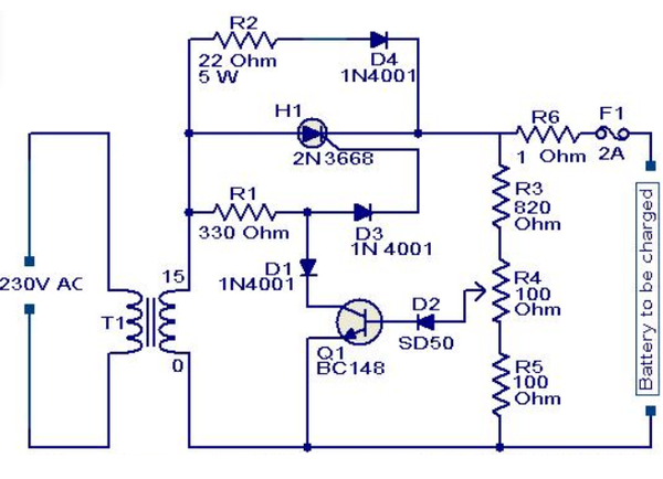 MẠCH SẠC PIN SỬ DỤNG SCR