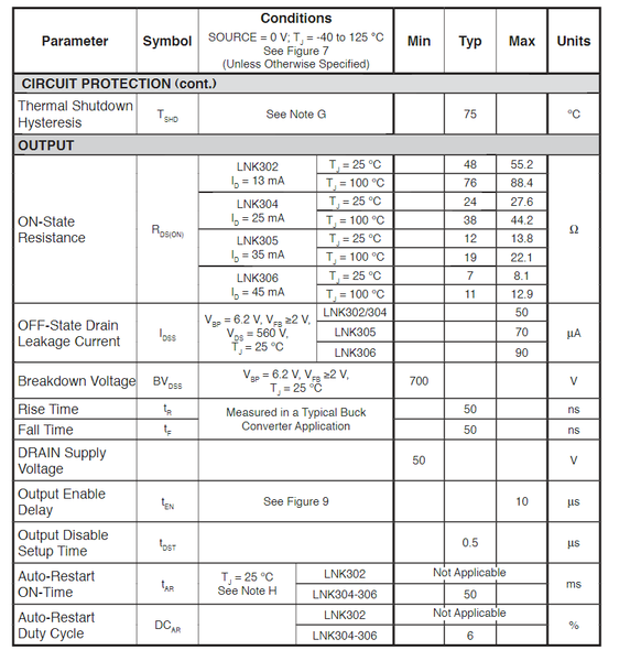 IC nguồn LNK302DN LNK302 DIP-7 chính hãng Power Integrations