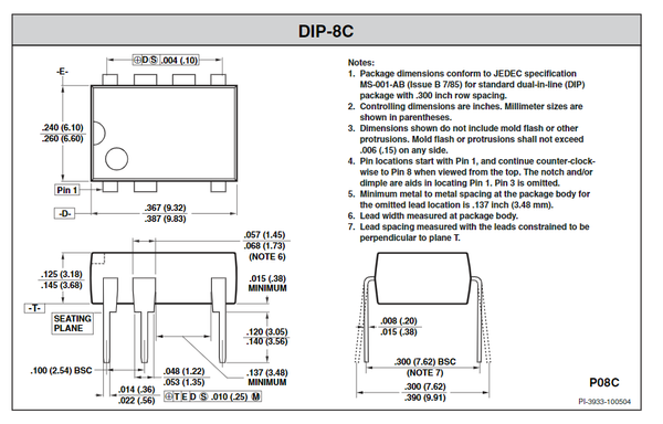 10 Pièces TNY180PN / TNY180P DIP7 - Composants électroniques Neufs Pour Alimentations