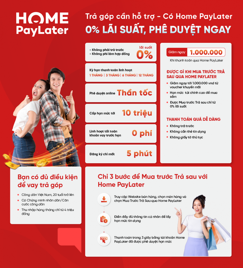 Hướng dẫn thanh toán Mua trước trả sau HomePayLater qua Baokim