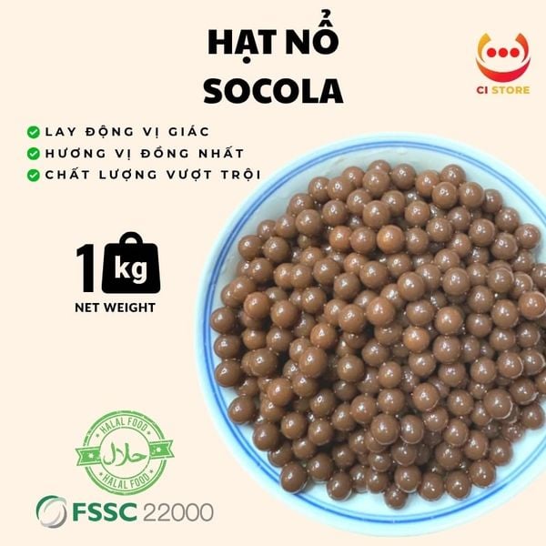 Thạch Nổ Socola – Topping Mới Lạ, Đậm Vị Cacao Cho Trà Sữa & Thức Uống Ngọt Ngào