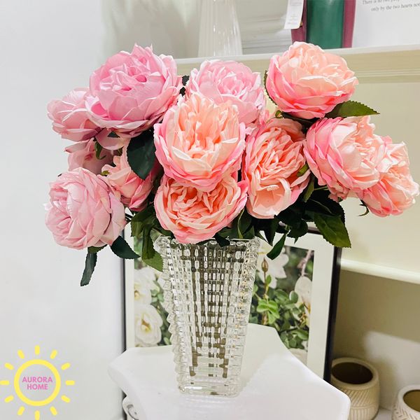 Bình hoa giả cắm mẫu đơn Dara Laness - Hoa cắm sẵn đẹp| Aurora Home