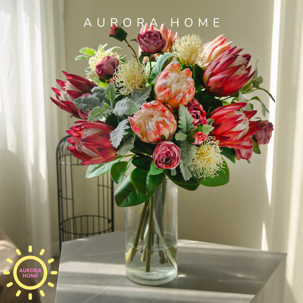 Hoa giả cao cấp, hoa lụa thiết kế cắm phối theo yêu cầu | Aurora Home