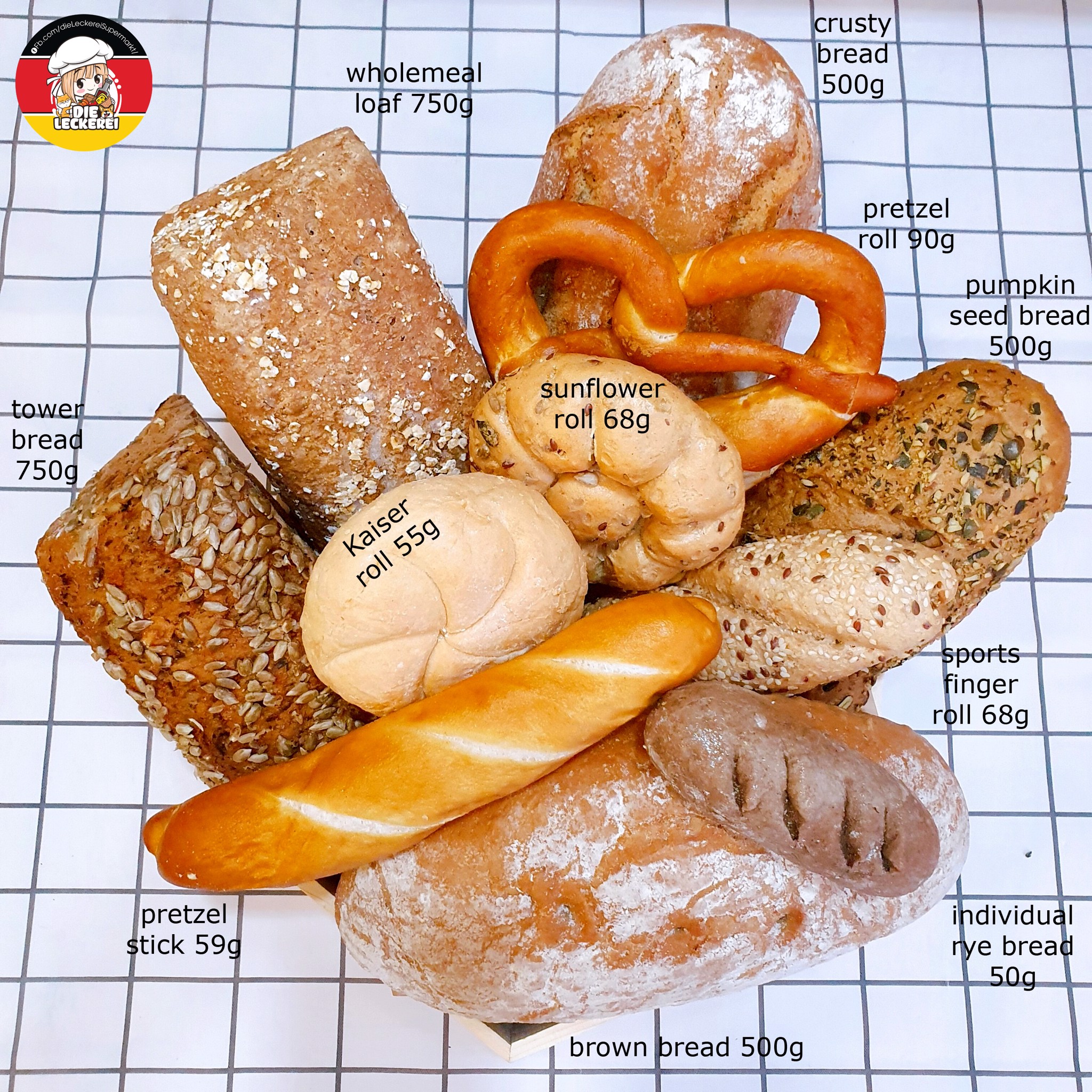 Our imported bread & bun collection