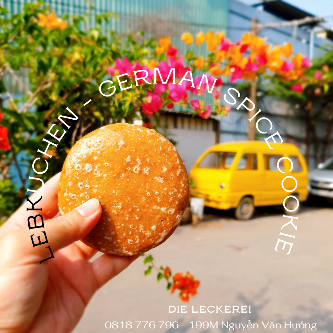 Lebkuchen - German spice cookie - Bánh quy gừng mềm
