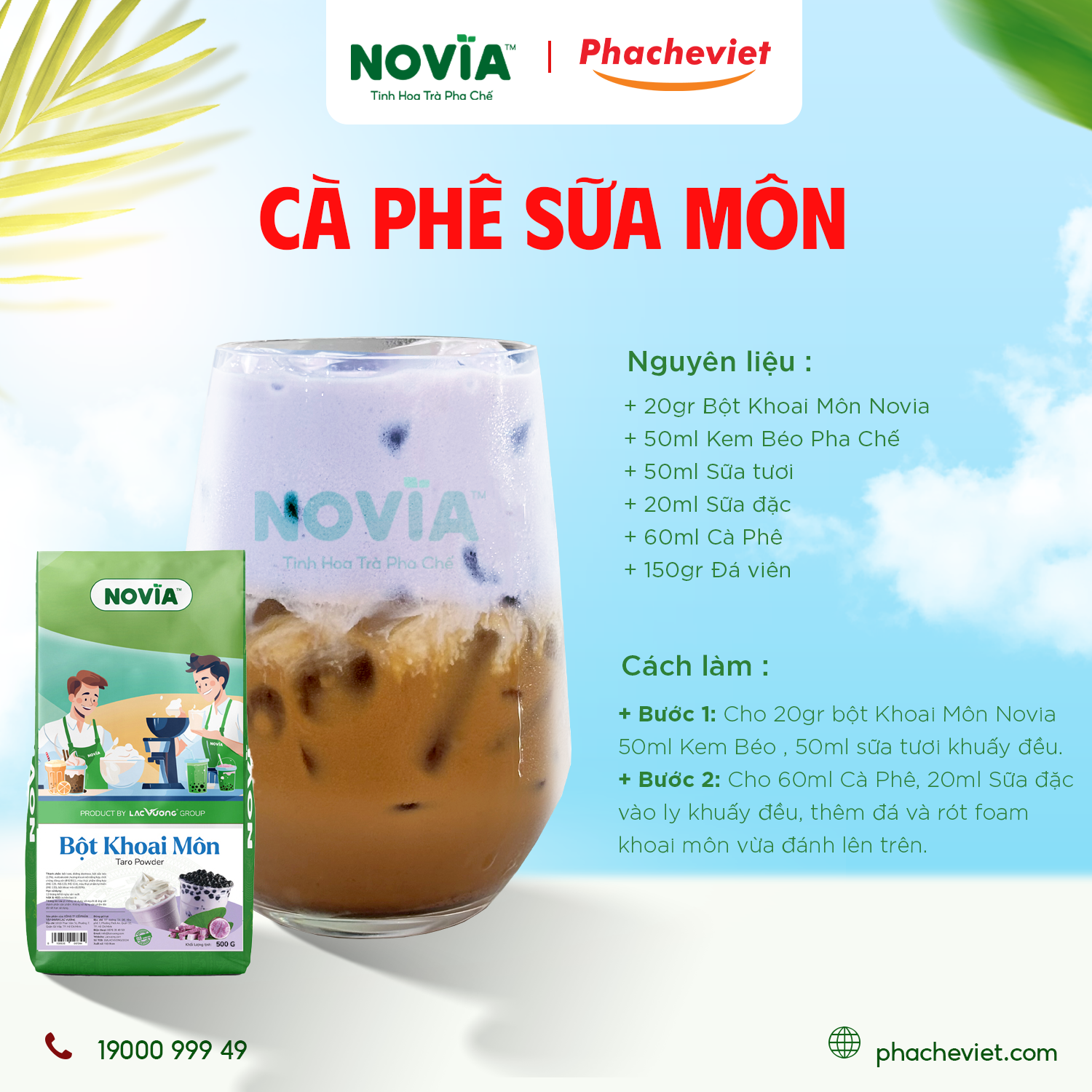 Công thức pha chế Cà Phê Sữa Môn