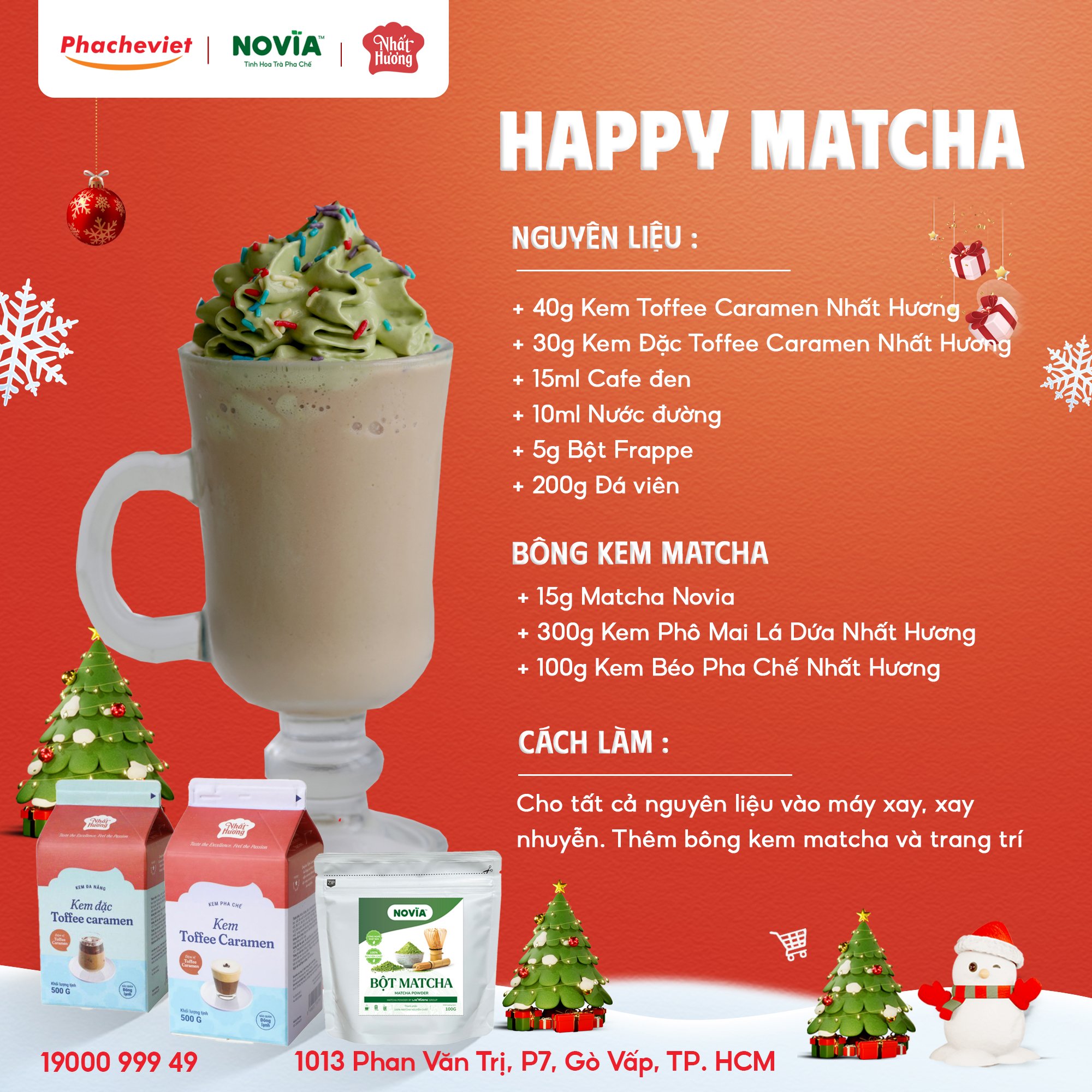 Công thức pha chế Happy Matcha
