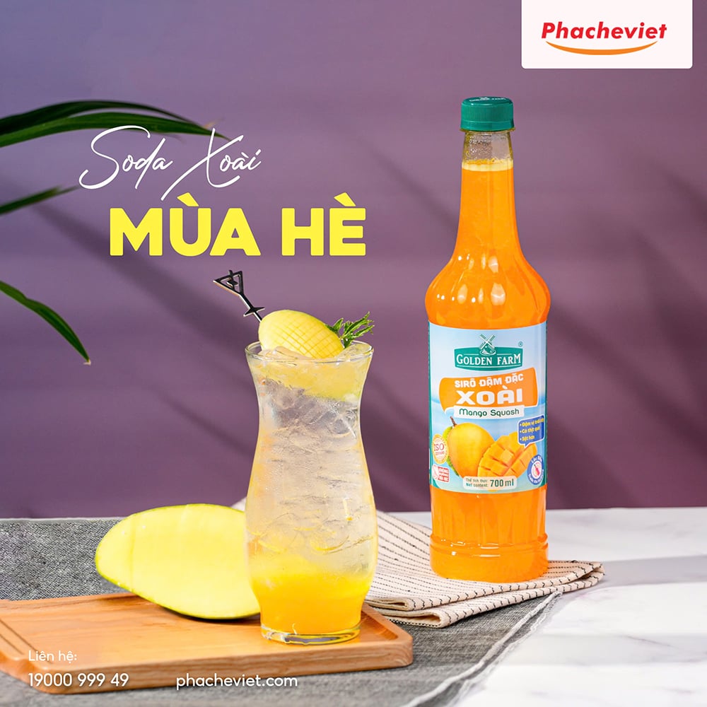 Công thức pha chế Soda Xoài ngon, dễ làm