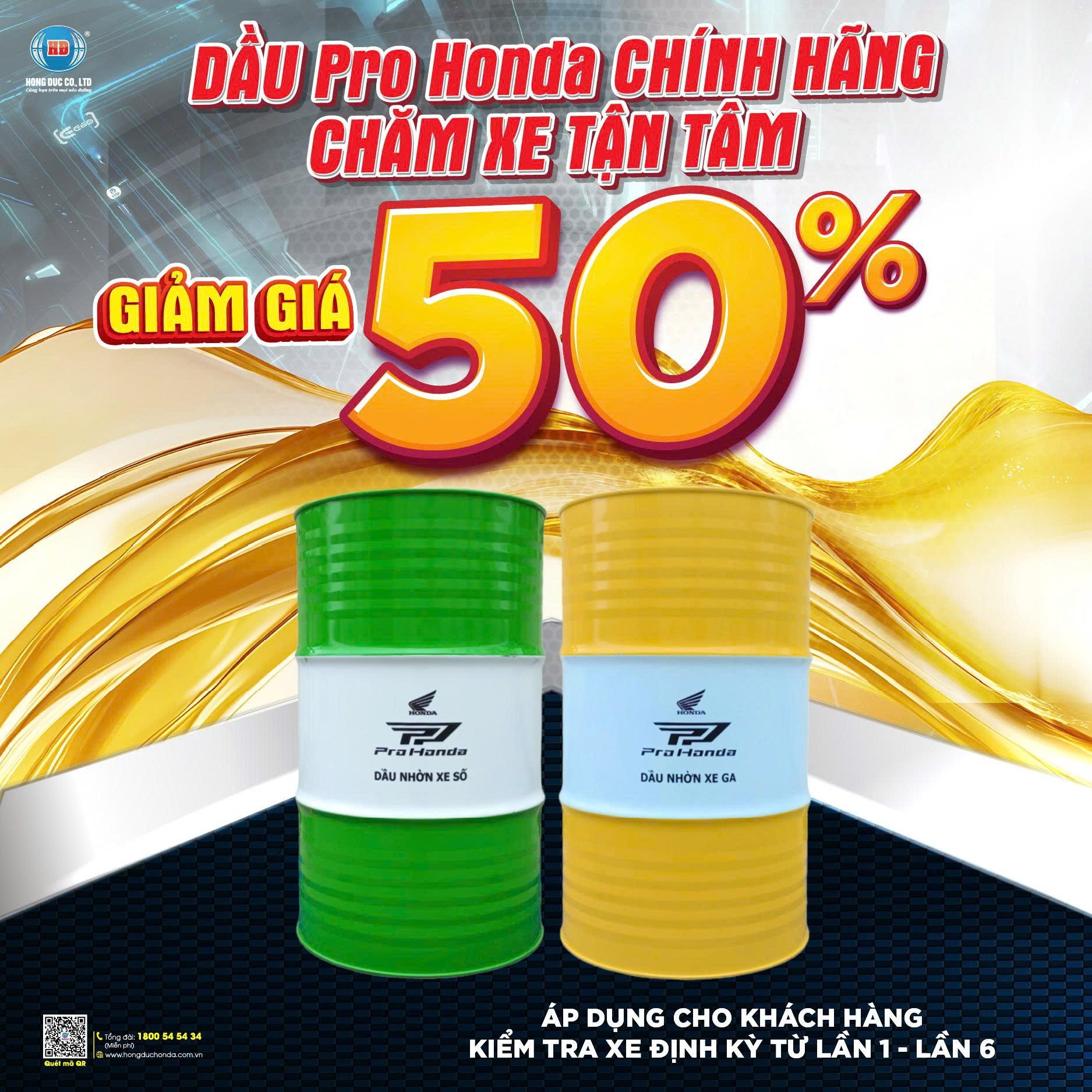 DẦU NHỚT Pro Honda CHÍNH HÃNG CHĂM XE TẬN TÂM