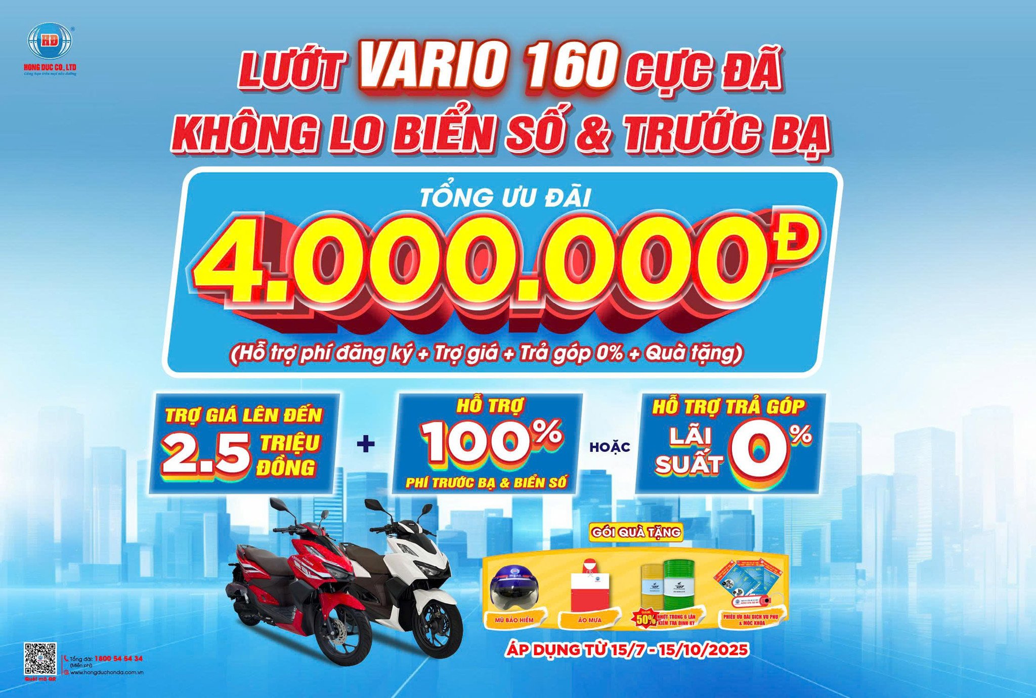 LƯỚT VARIO 160 CỰC ĐÃ KHÔNG LO BIỂN SỐ & TRƯỚC BẠ