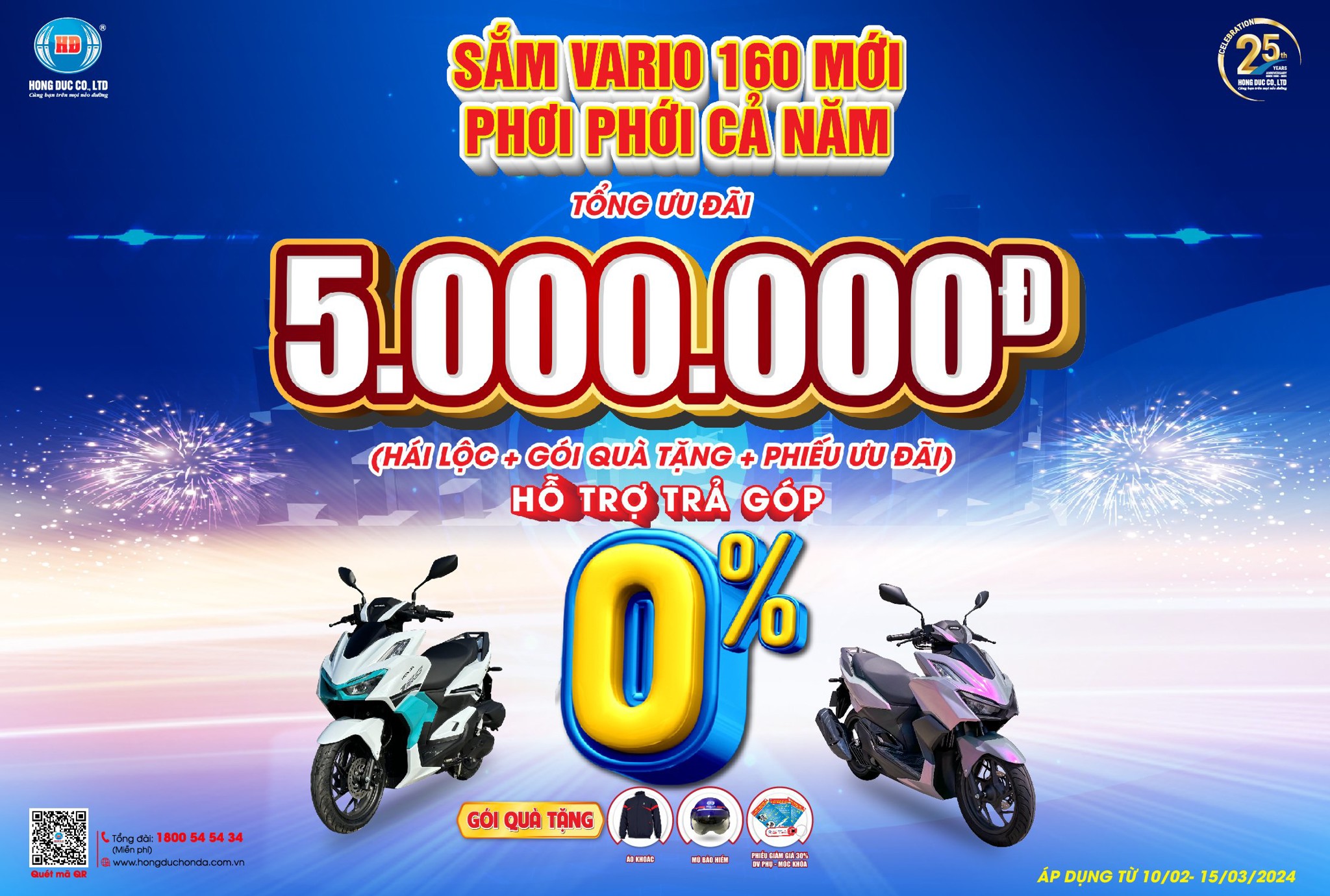 SẮM VARIO 160 MỚI - PHƠI PHỚI CẢ NĂM