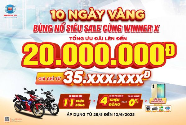 10 NGÀY VÀNG BÙNG NỔ SIÊU SALE WINNER X