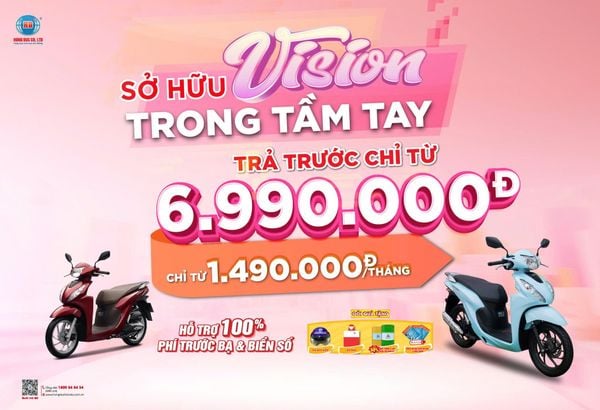SỞ HỮU XE VISION ƯU ĐÃI LIỀN TAY