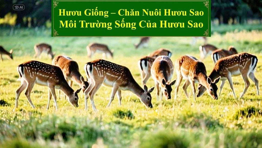HƯƠU GIỐNG - CHĂN NUÔI HƯƠU SAO MÔI TRƯỜNG SỐNG CỦA HƯƠU SAO