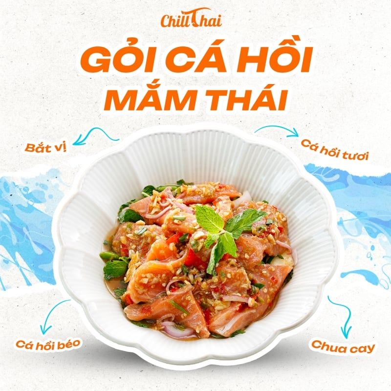 Gỏi Cá Hồi Mắm Thái - 