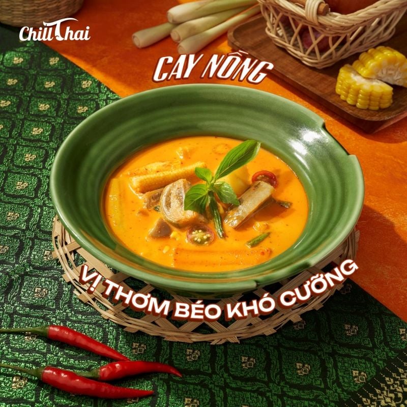 Bùng nổ vị giác với bộ ba Cà Ri đỉnh cao từ Chill Thái