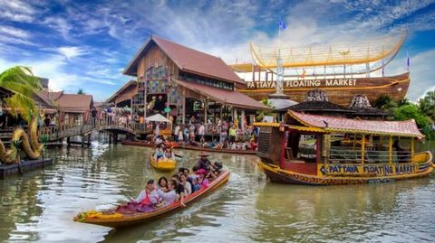 Chợ Nổi Pattaya: Chợ nổi đặc sắc tại Thái Lan