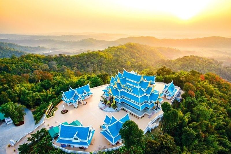 Chùa Pa Phu Kon Thái Lan: kỳ quan kiến trúc trên đỉnh đồi huyền ảo
