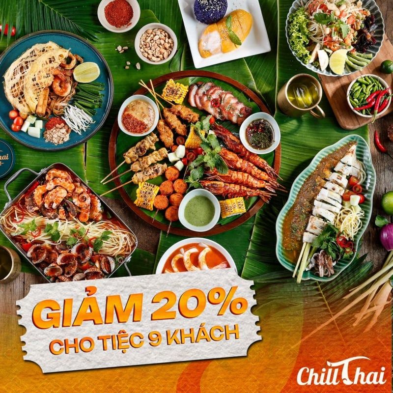 Trải nghiệm ẩm thực Thái Lan đỉnh cao cùng deal hời lên đến 20%