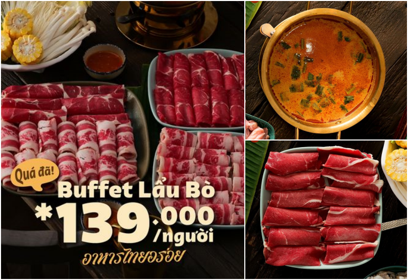 BUFFET LẨU BÒ CHỈ 139K - ĂN LỄ QUÁ ĐÃ – ChillThai