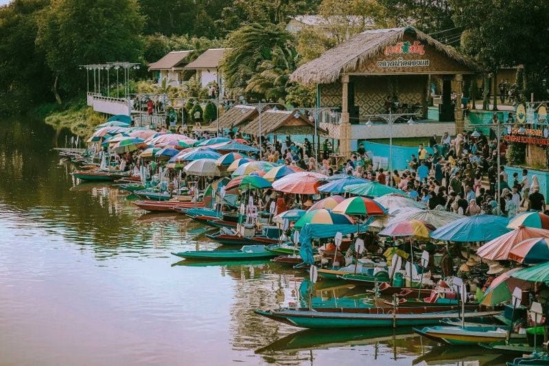 Chợ nổi Klong Hae - Khu chợ sầm uất ở miền Nam Thái Lan