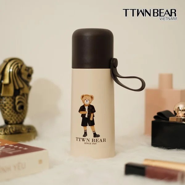 Bình giữ nhiệt TTWN Bear BWB2008 họa tiết gấu Pooh cá tính, cool ngầu