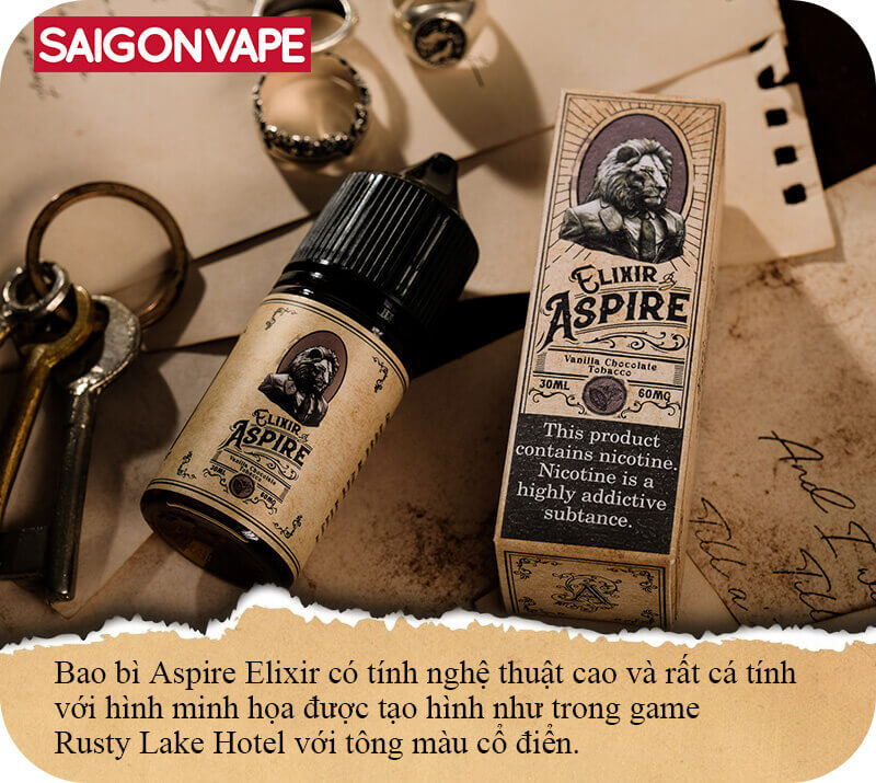 Bao bi Aspire Elixir co tinh nghe thuat cao