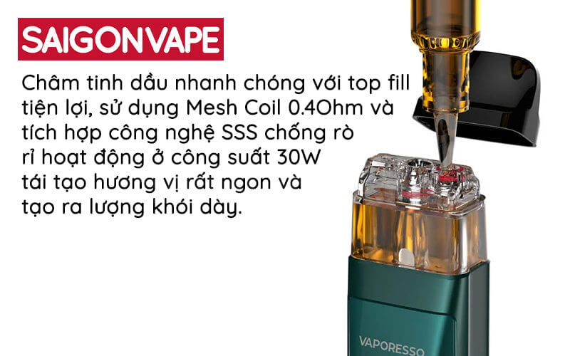 Dau Pod Top Fill va co cong nghe SSS cua XROS Pro