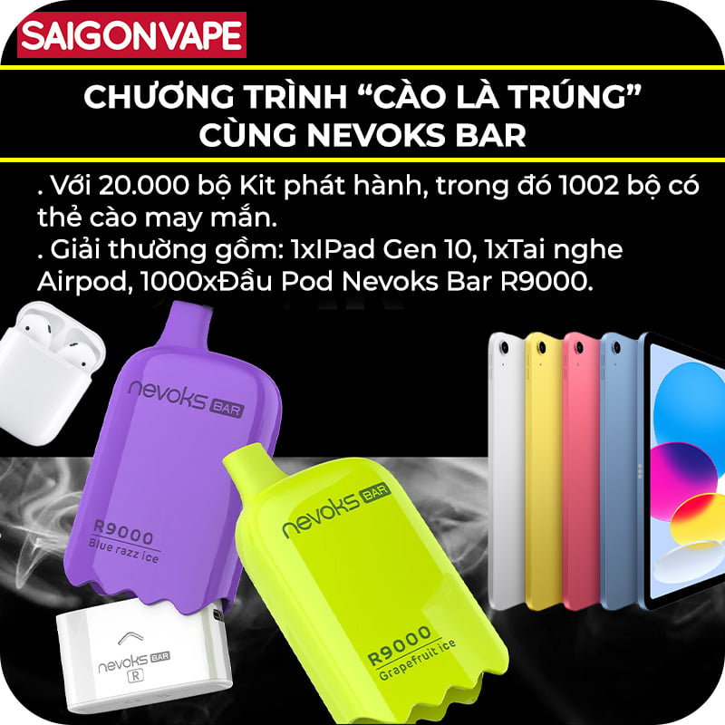 Chuong trinh khuyen mai cua Nevoks Bar R9000