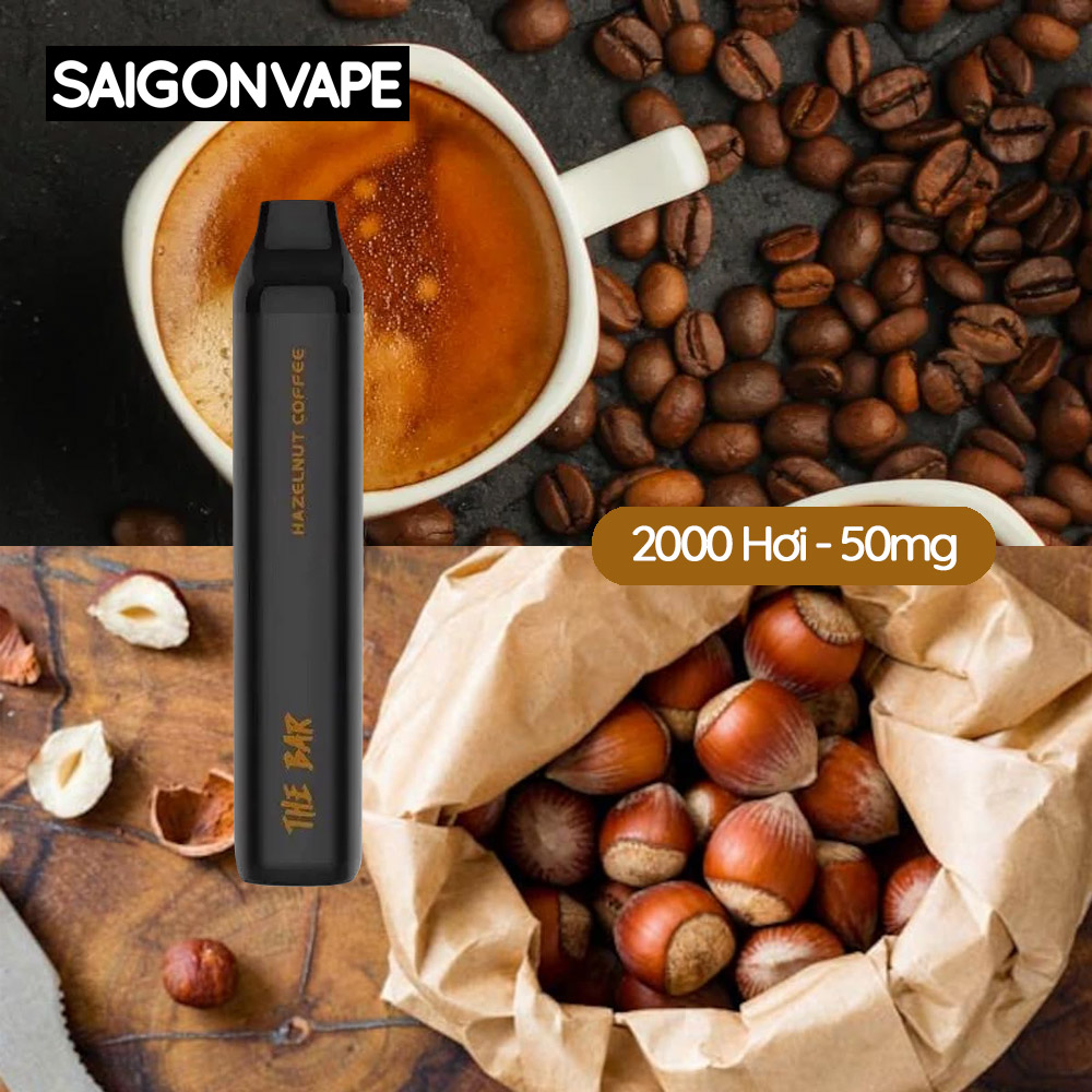 Nevoks The Bar 2000 Hơi Hazelnut Coffee Vape Dùng 1 Lần Chính Hãng