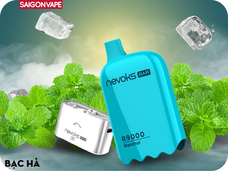 Disposable Pod Nevoks Bar R9000 vi Menthol