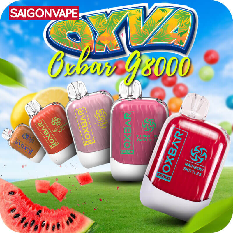 Oxva Oxbar G8000 Pod 1 lan chinh hang tai Pod shop Saigonvape