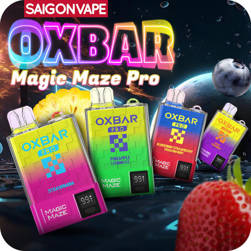 Hap dan voi cac huong vi cua OXVA OXBAR Magic Maze Pro