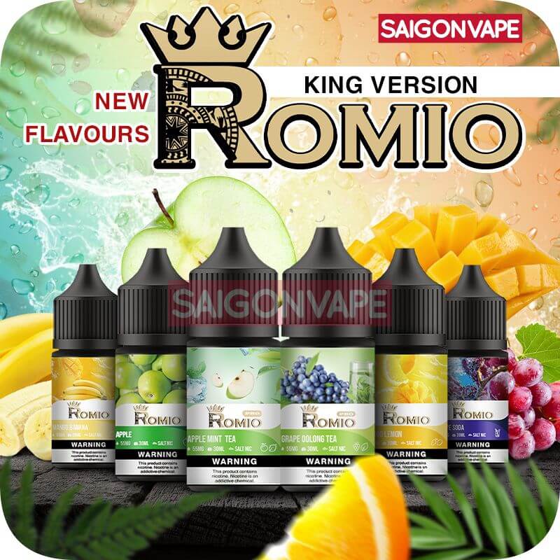 Juice Romio King Ice Salt Nic chinh hang