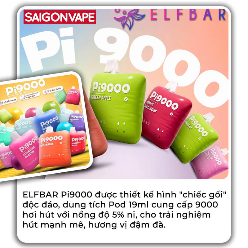 ELFBAR Pi9000 Pod 1 lan