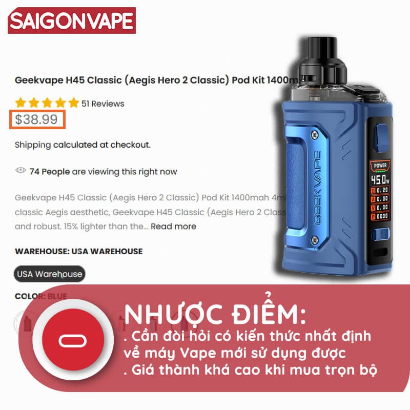 Nhuoc diem cua may Box Mod