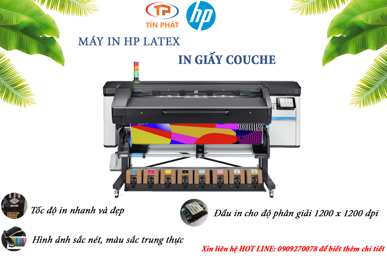 In giấy couche nhanh và đẹp bằng công nghệ HP Latex