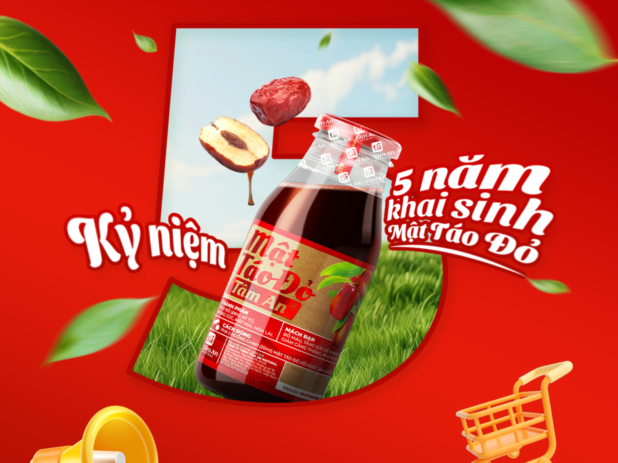 Thông Báo Chương Trình Tri Ân Đặc Biệt Mừng Kỷ Niệm 05 Năm Ra Mắt Mật Táo Đỏ Tâm An