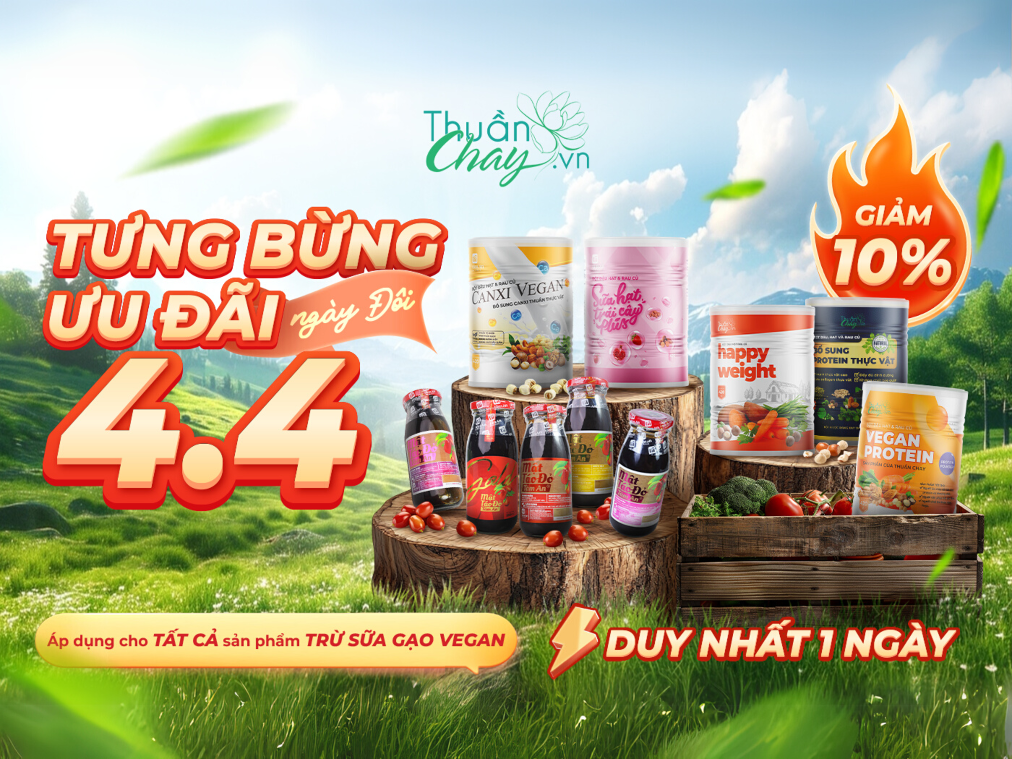 Sale Tưng Bừng Ngày Đôi 04.04 - Chỉ Một Ngày Duy Nhất 🔥