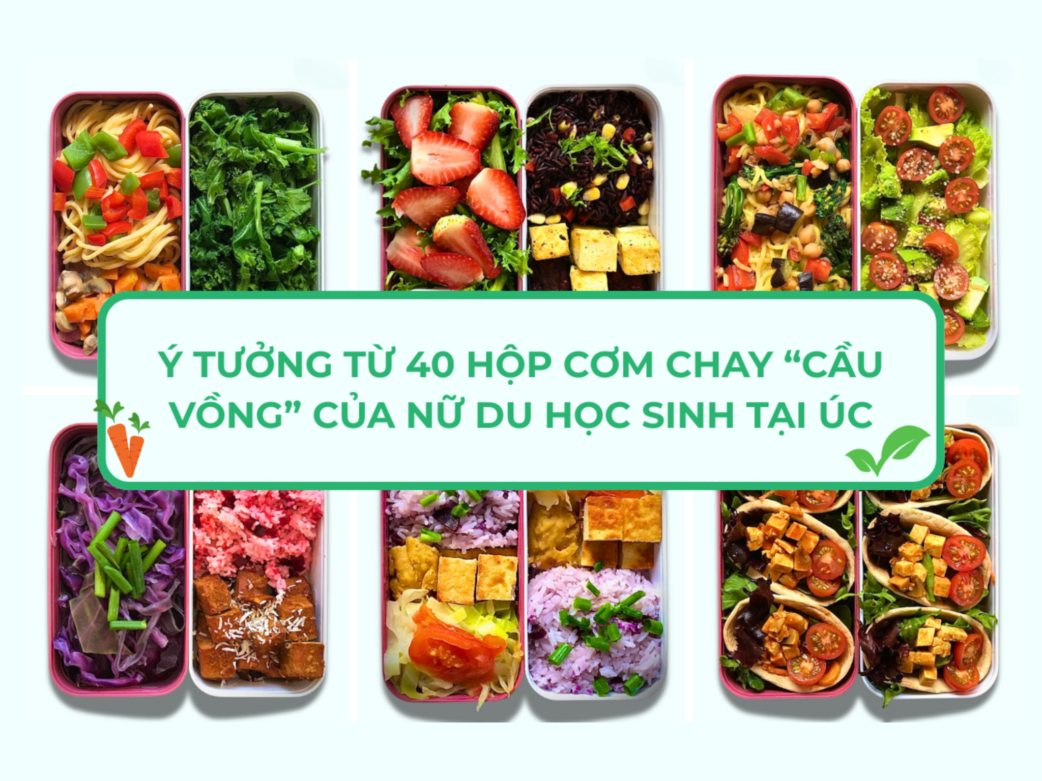 Ý Tưởng Từ 40 Hộp Cơm Chay “Cầu Vồng” Của Nữ Du Học Sinh Tại Úc