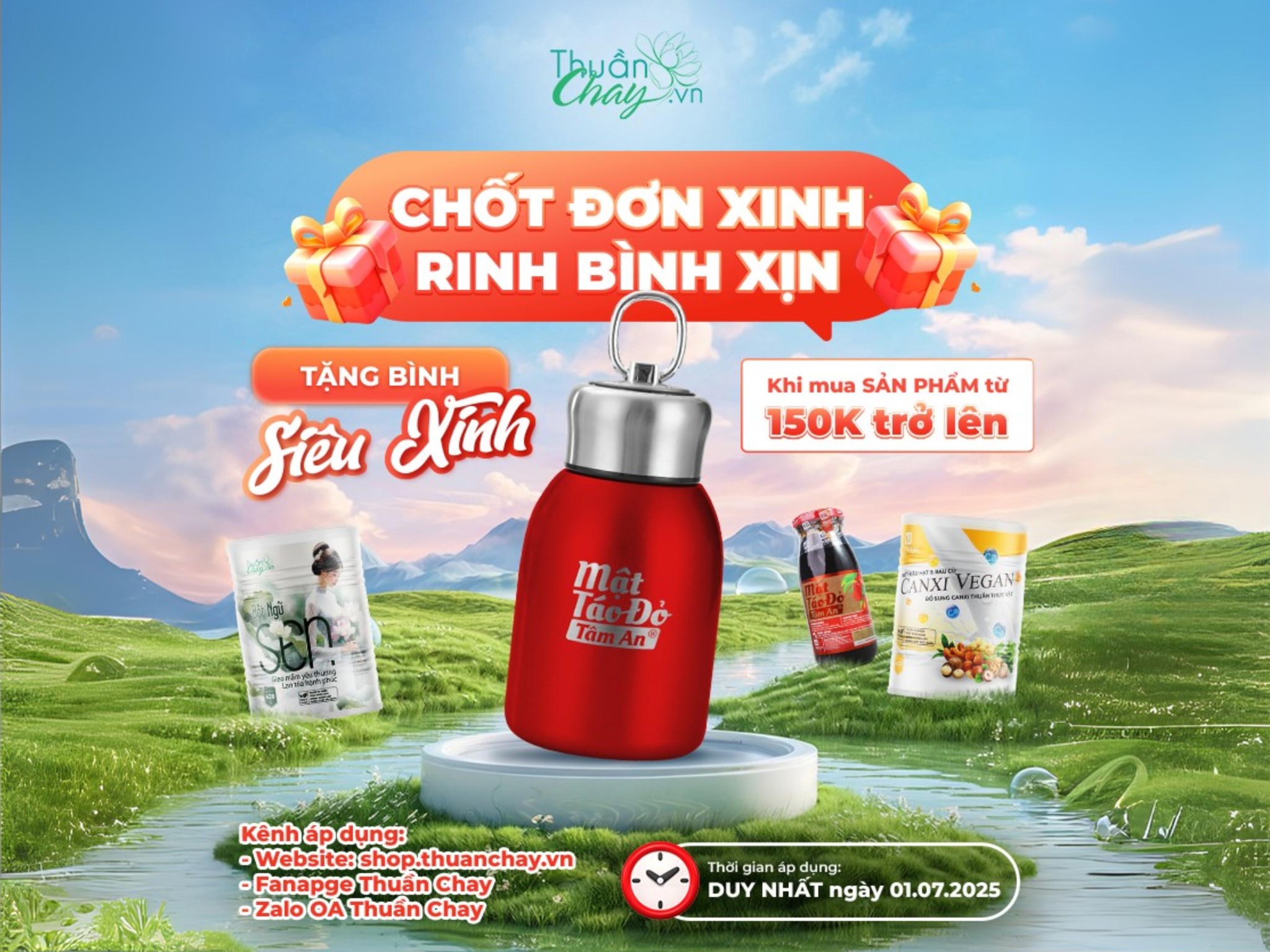 Tặng quà tri ân – Chỉ duy nhất ngày 01/7 tại Thuần Chay!