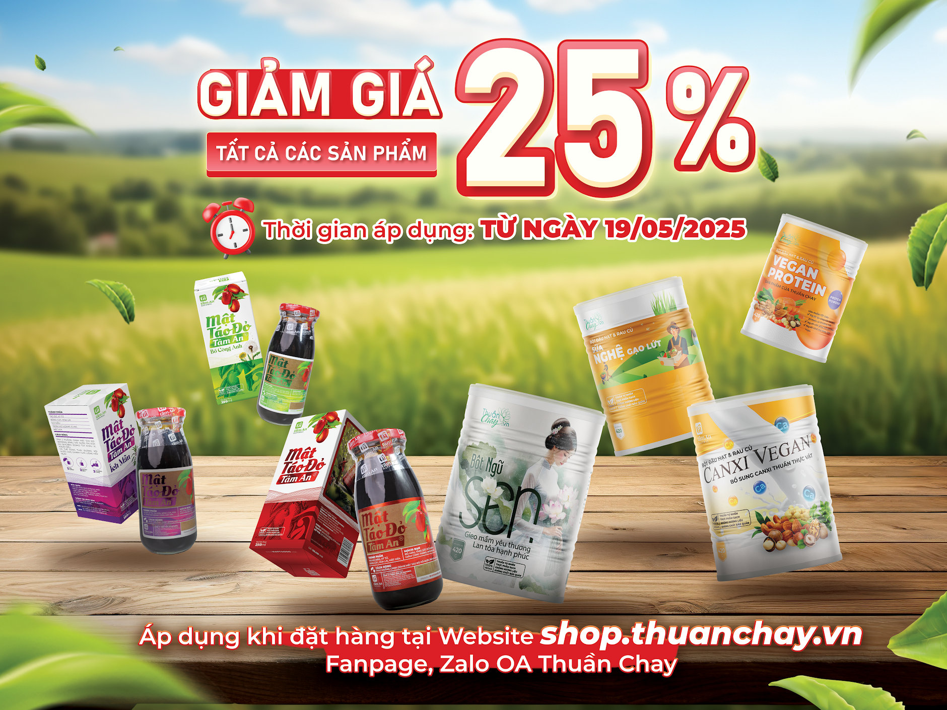 Thông Báo Chương Trình Ưu Đãi - Giảm 25% Toàn Bộ Sản Phẩm