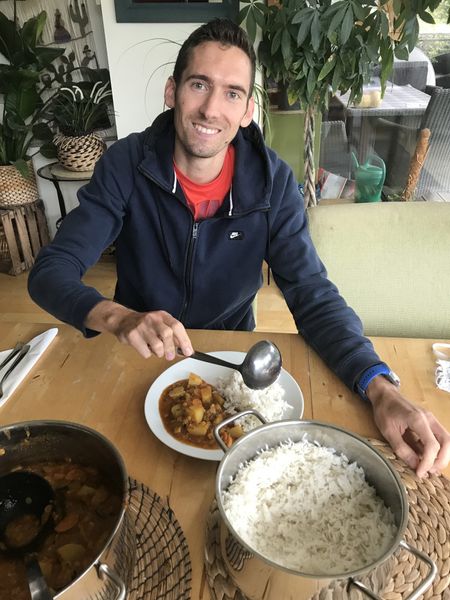 Andreas đã theo đuổi chế độ ăn thuần chay