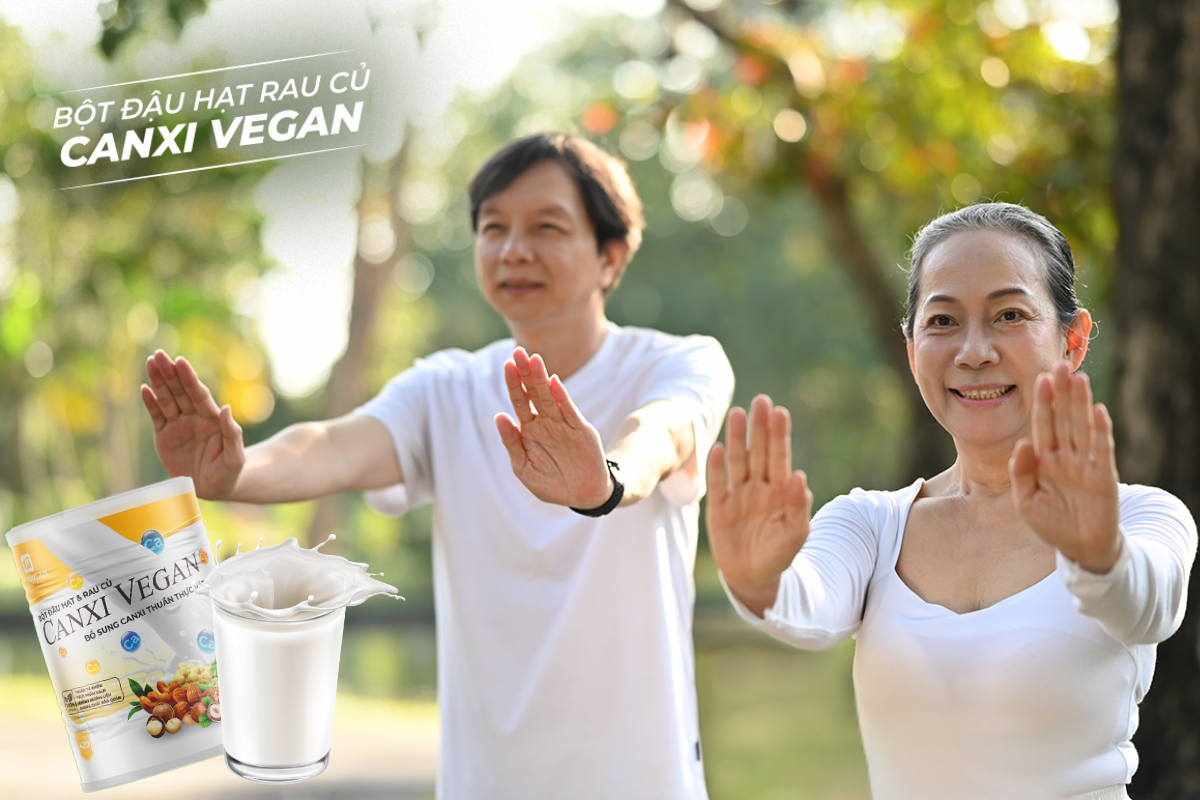 Bột đậu hạt rau củ Canxi Vegan