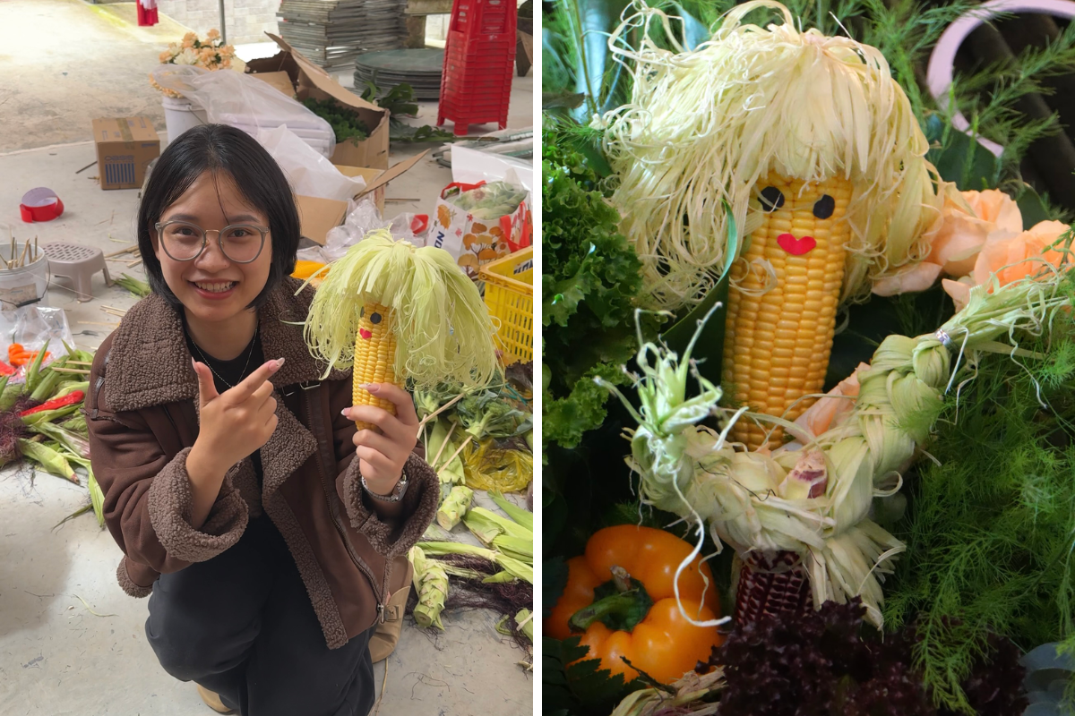 Những tạo hình độc đáo từ rau củ quả