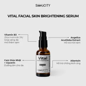 Thâm mụn không còn là nỗi sợ khi có serum mờ thâm sáng da Men Stay Simplicity