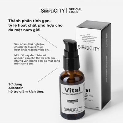 Serum mờ thâm, sáng da Vital